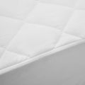 vidaXL Prešívaný poťah na matrac biely 90x200 cm ťažký