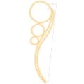 vidaXL Svetelná reťaz v tvare gule 8 ks teplá biela 111,5x35x4,5 cm