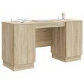vidaXL Stôl Dub sonoma 142,5 x 50 x 75 cm Kompozitné drevo