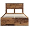vidaXL Rám postele Staré drevo 120 x 200 cm Masívne borovicové drevo