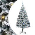 vidaXL Umelý vianočný stromček Biela 240 cm PVC a Oceľ a Plast