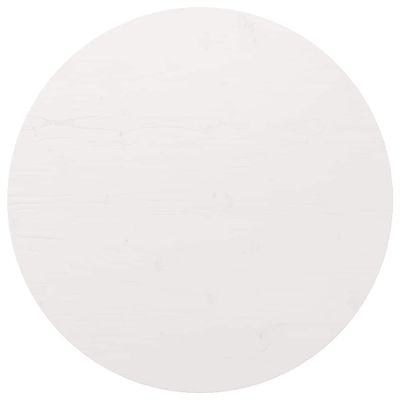 vidaXL Stolová doska biela Ø90x2,5 cm masívna borovica