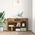 vidaXL Servírovacia skriňa Staré drevo 100 x 30 x 59,5 cm