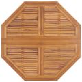 vidaXL Skladací záhradný jedálenský stôl 110x110x75 cm tíkový masív