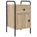 vidaXL Nočný stolík 2 ks Dub sonoma 35 x 36,5 x 61 cm Kompozitné drevo