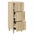 vidaXL Zásuvkový kabinet Dub sonoma 33 x 34,5 x 90 cm Kompozitné drevo