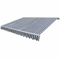 vidaXL Zaťahovacia markíza s motorom 400 cm modro-biela