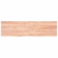 vidaXL Stolová doska bledohnedá 180x50x(2-4) cm ošetrený masívny dub