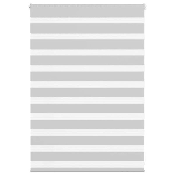 vidaXL Zebra roleta svetlosivá 110x100cm šírka látky 105,9cm polyester