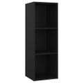 vidaXL TV skrinky 2 ks čierne 107x35x37 cm drevotrieska