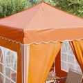 vidaXL Prístrešok na párty 195 x 195 x 245 cm Oranžová Oxfordská látka