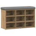 vidaXL Lavička na topánky Artisan Dub 82x32x50 cm Engineered Wood