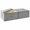 vidaXL Úložné boxy 2 ks látkové 43x34x23 cm sivé
