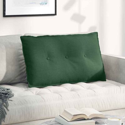 vidaXL Poduška na chrbát Jungle Green 80 x 50 cm Kordúrová tkanina