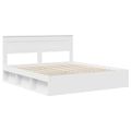 vidaXL Rám postele Biela 200 x 200 cm Masívne borovicové drevo