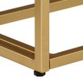 vidaXL Konzolový stolík 90x30x76 cm mangovníkový masív a železo