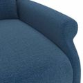 vidaXL Elektrické sklápacie kreslo wingback modré látka
