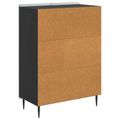 vidaXL Servírovacia skriňa Čierna 66 x 34,5 x 92 cm Kompozitné drevo