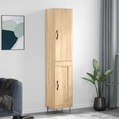 vidaXL Vysoká skrinka dub sonoma 34,5x34x180 cm spracované drevo