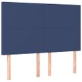 vidaXL Posteľný rám boxspring s matracom modrý 140x200 cm látka