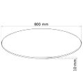 vidaXL Stolová doska z tvrdeného skla, okrúhla, 800 mm