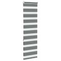 vidaXL Zebra roleta tmavošedá 45x150 cm šírka látky 40,9 cm polyester