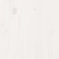 vidaXL Rám postele Biela 200 x 200 cm Masívne borovicové drevo