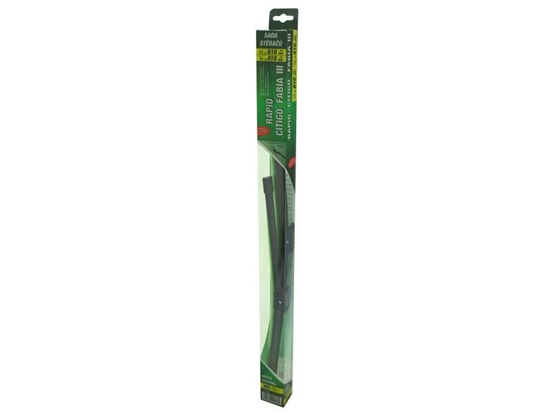 Ploché stierače COMPASS FLAT SET 610+410 mm GREEN FAB III/RAP/CIT