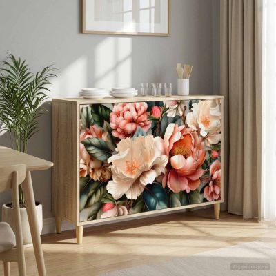 vidaXL Servírovacia skriňa BORNE Sonoma 102 x 33 x 75 cm