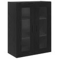 vidaXL Highboard 2 ks Čierny dub 69,5 x 34 x 180 cm Kompozitné drevo