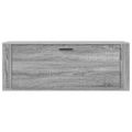 vidaXL Botník sivý dub sonoma 100x35x38 cm spracované drevo