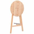 vidaXL Skladací barový stôl 78 cm, jedľové drevo