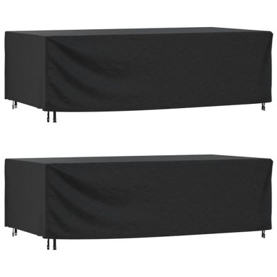 vidaXL Poťah na záhradný nábytok čierny 300x140x90 cm vodotesný 420D