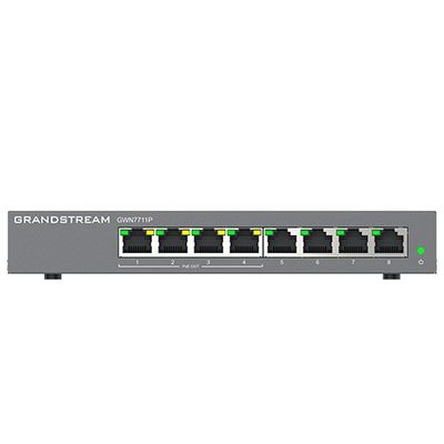 Grandstream GWN7711P Layer 2 Lite managed switch, 8 portov, 4x PoE/PoE+