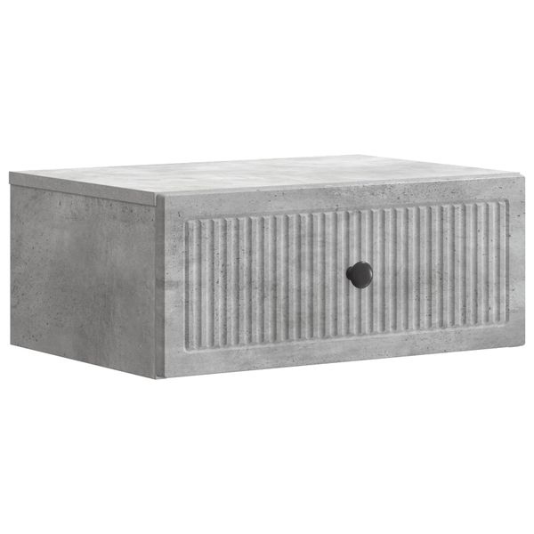 vidaXL Nočný stolík Betónovo sivá 49 x 34,5 x 20 cm Kompozitné drevo