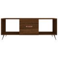 vidaXL Konferenčný stolík hnedý dub 102x50x40 cm kompozitné drevo