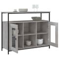 vidaXL Komoda sivá sonoma 100x35x80 cm kompozitné drevo