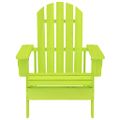 vidaXL Záhradná stolička Adirondack jedľový masív zelená