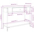 vidaXL Konzolový stolík sivý sonoma 100x34,5x75 cm kompozitné drevo