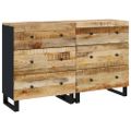 vidaXL Komody 2 ks 60x33x75 cm surové mangovníkové drevo