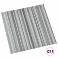 vidaXL Podlahové dosky Prúžky 5,11 m² 55 ks PVC