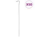 vidaXL Stanové kolíky 50 ks 30 cm Ø5 mm pozinkovaná oceľ