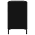 vidaXL Botník čierny 102x36x60 cm spracované drevo