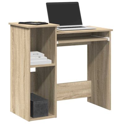 vidaXL Stôl s policami Dub Sonoma 84x40x78 cm Upravené drevo
