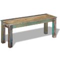 vidaXL Lavička, recyklovaný masív 110x35x45 cm