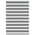 vidaXL Zebra roleta tmavošedá 100x150 cm šírka látky 95,9 cm polyester
