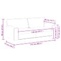 vidaXL 2-miestna pohovka čierna 140 cm umelá koža