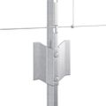 vidaXL Vonkajšie divoké oplotenie s posteľami 25 x 0,8 m Strieborná