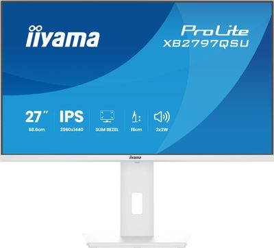 iiyama ProLite/XB2797QSU-W1/27''/IPS/QHD/75Hz/1ms/Biela/5R