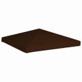 vidaXL Strieška na altánok 310 g/m² 3x3 m, hnedá
